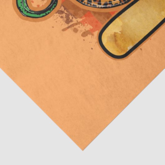 Liebe Pumpkin-Herbst Anpassen von Farbzettel Seidenpapier (Ausschnitt)