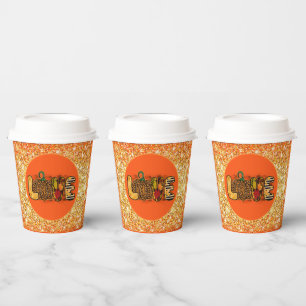 Liebe Pumpkin Herbst Farbe anpassen Pappbecher