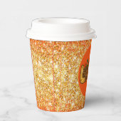 Liebe Pumpkin Herbst Farbe anpassen Pappbecher (Rechts)