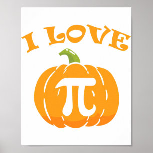 Liebe Pumpkin Pie Erntedank Mathe Pi Day Puft Gesc Poster