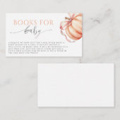 Liebe Pumpkin Pink Books for Baby fallen Begleitkarte (Vorne/Hinten)