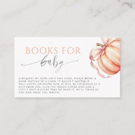 Liebe Pumpkin Pink Books for Baby fallen Begleitkarte