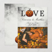 Liebe Pumpkin Save the Date Card (Vorne/Hinten)