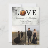 Liebe Pumpkin Save the Date Card (Vorderseite)