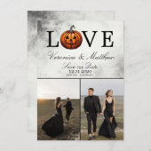 Liebe Pumpkin Save the Date Card (Vorne/Hinten)