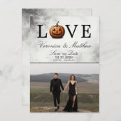 Liebe Pumpkin Save the Date Card (Vorne/Hinten)