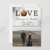 Liebe Pumpkin Save the Date Card (Vorderseite)
