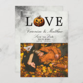 Liebe Pumpkin Save the Date Card (Vorne/Hinten)