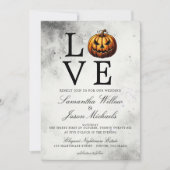 Liebe Pumpkin Wedding Einladung (Vorderseite)