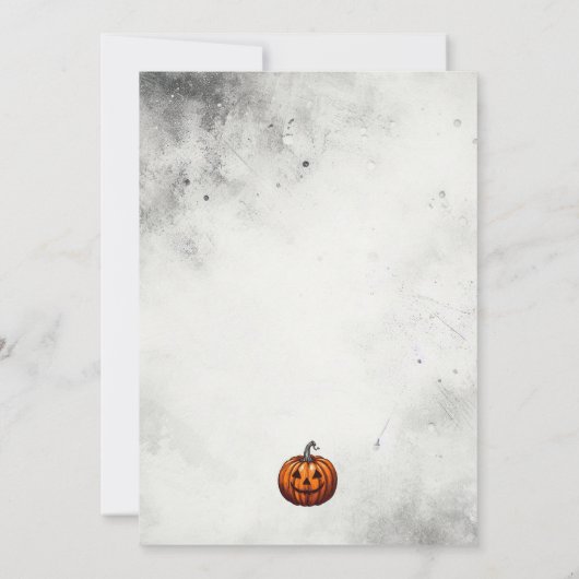 Liebe Pumpkin Wedding Einladung (Rückseite)