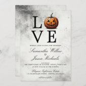 Liebe Pumpkin Wedding Einladung (Vorne/Hinten)