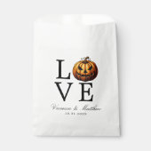 Liebe Pumpkin Wedding Geschenktütchen (Vorderseite)