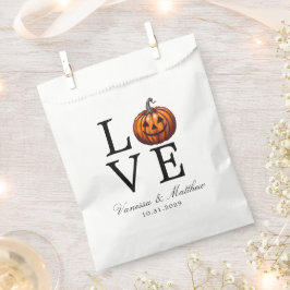 Liebe Pumpkin Wedding Geschenktütchen
