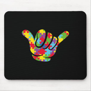 Liebe Puzzle Hand Gebärdensprache Autismus Bewusst Mousepad