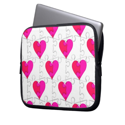 Liebe Puzzle Laptopschutzhülle (Vorderseite Links)