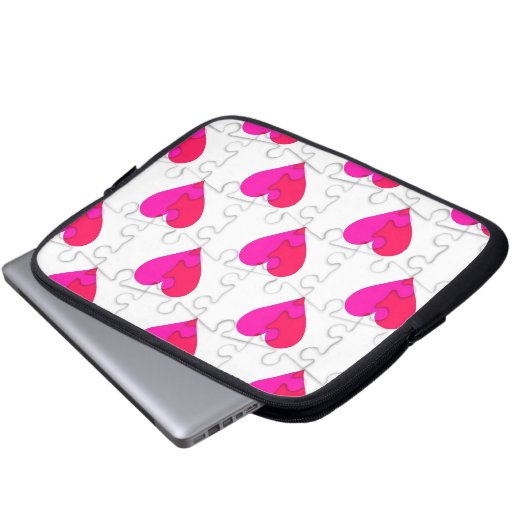 Liebe Puzzle Laptopschutzhülle (Vorne Knopf)