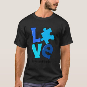 Liebe Puzzle Piece Autismus Tante Autismus Bewusst T-Shirt
