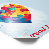 Liebe Puzzle Rainbow Personalisiert Fotodruck (Ecke)