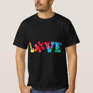 LIEBE Puzzleteile Herzautismus Sensibilisierung Ge T-Shirt