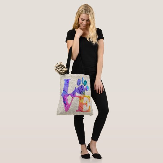 Liebe Pw Drucktasche Tasche (Am Model)