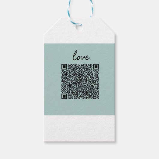 Liebe QR-Code Geschenkanhänger (Vorderseite)