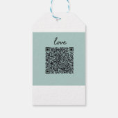 Liebe QR-Code Geschenkanhänger (Rückseite)