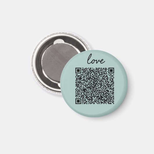 Liebe QR-Code Magnet (Vorderseite/Rückseite)