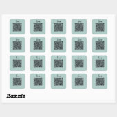 Liebe QR-Code Quadratischer Aufkleber (Blatt)