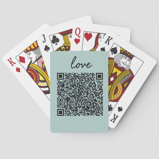 Liebe QR-Code Spielkarten (Rückseite)