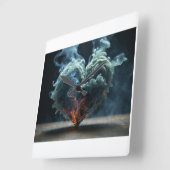 Liebe-Quadrat-Uhr Quadratische Wanduhr (Winkel)