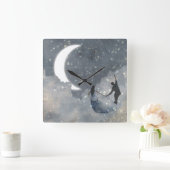 Liebe Quadratische Wanduhr (Zuhause)