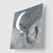 Liebe Quadratische Wanduhr (Winkel)