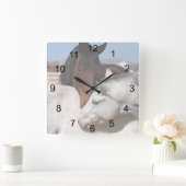 Liebe Quadratische Wanduhr (Zuhause)