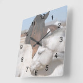 Liebe Quadratische Wanduhr (Winkel)