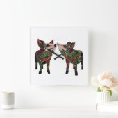 Liebe Quadratische Wanduhr (Zuhause)