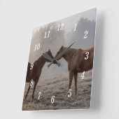 Liebe Quadratische Wanduhr (Winkel)