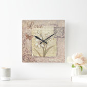 Liebe Quadratische Wanduhr (Zuhause)