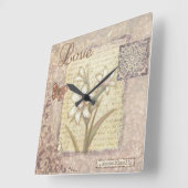 Liebe Quadratische Wanduhr (Winkel)