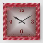 Liebe Quadratische Wanduhr (Vorderseite)