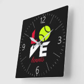 Liebe Quadratische Wanduhr (Winkel)