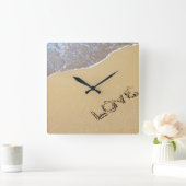 Liebe Quadratische Wanduhr (Zuhause)