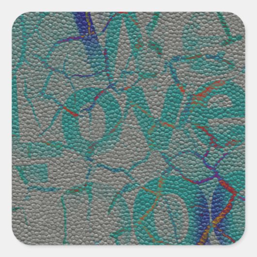 Liebe Quadratischer Aufkleber (Vorderseite)