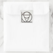 Liebe Quadratischer Aufkleber (Tasche)