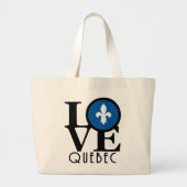 LIEBE Quebec Jumbo Stoffbeutel (Vorne)