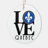 LIEBE Quebec Keramik Ornament (Links)