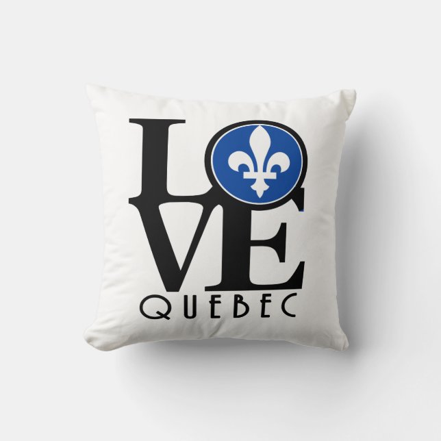 LIEBE Quebec Kissen (Vorderseite)