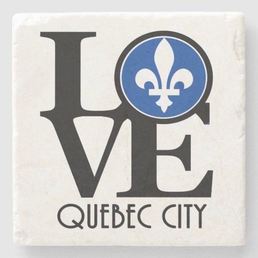 LIEBE Quebec Steinuntersetzer (Vorderseite)