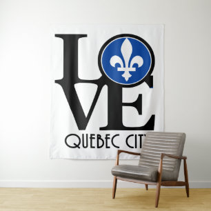 LIEBE Quebec Wandteppich