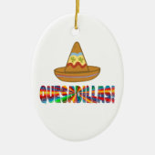 Liebe Quesadilla Keramik Ornament (Vorne)