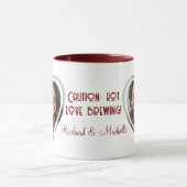 Liebe Quote Custom Heart Shaped Foto I Names Red Tasse (Zentrum)